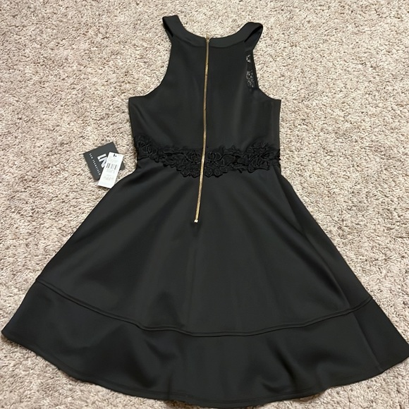 Womens Juniors NEW Black I.N. San Francisco dress short sz S - Picture 2 of 2